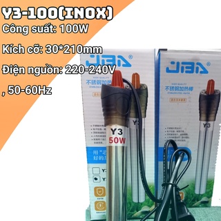 Máy sưởi Inox hồ cá, bể cá cảnh Y3-25W, 50W,100W