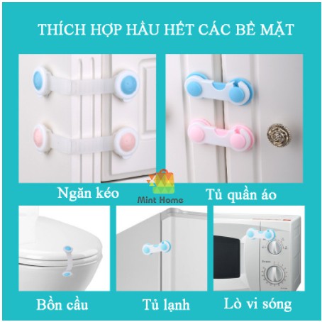 Khóa Cửa Tủ Lạnh Mini Giá Rẻ, Khóa Tủ Vải Đựng Quần Áo, Tủ Nhựa, Tủ Giày Gỗ Thông Minh, ngăn kéo dưới bàn, lò vi sóng