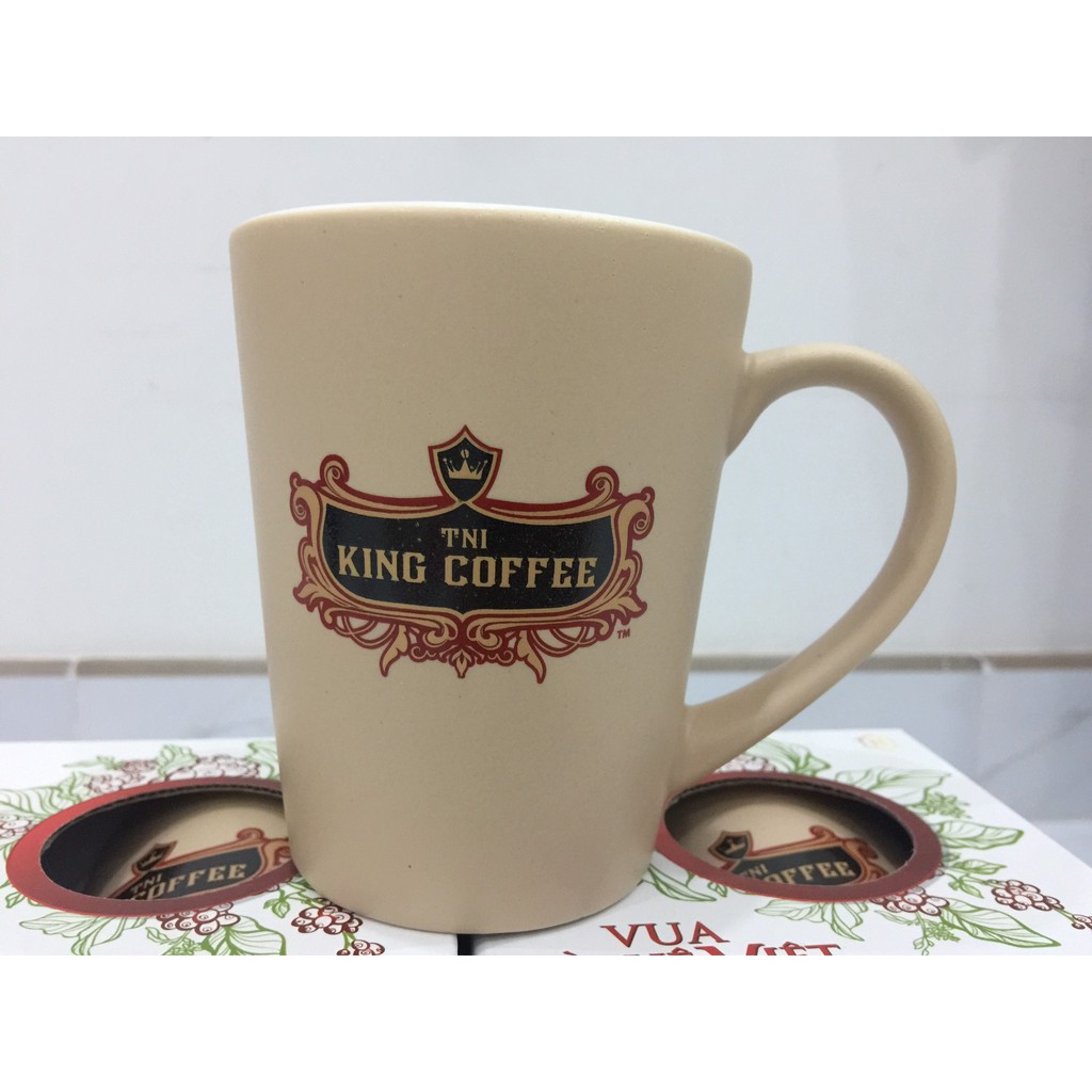 (TRỢ GIÁ) Cốc Sứ Ly sứ uống nước cao cấp King Coffee 350ml