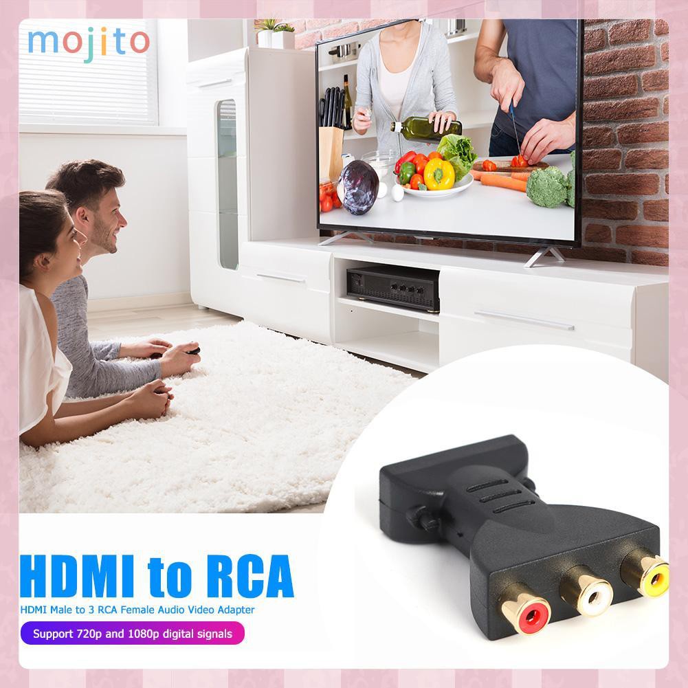 Đầu Chuyển Đổi Hdmi Sang 3 Cổng Rca Av Cho Tv