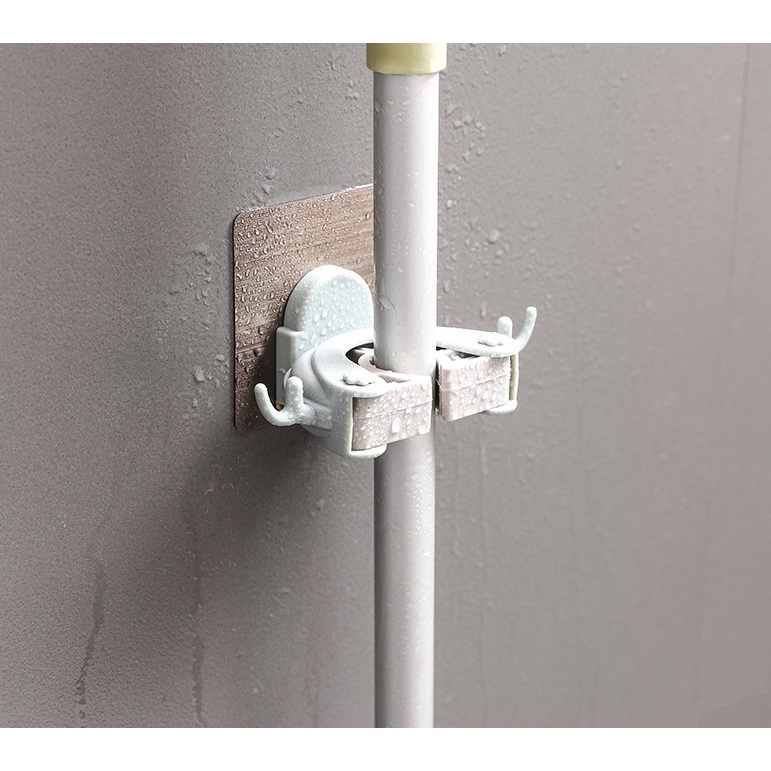 Móc dán treo câu lau nhà, chổi đa năng chịu lực tốt