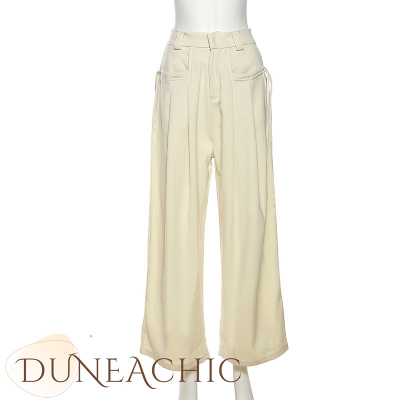 Quần ống rộng DUNEA lưng cao thời trang cá tính cho nữ
