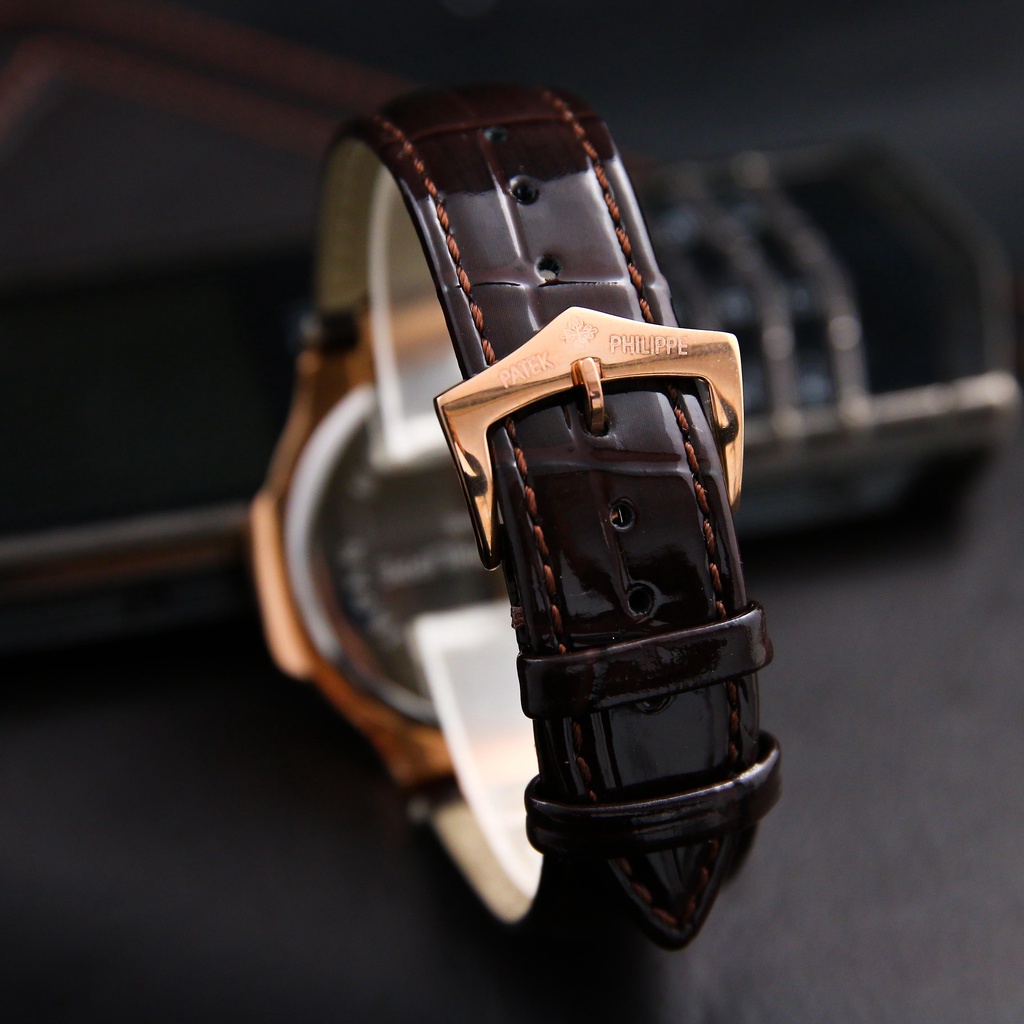 [ Mẫu Hot 2022 ] Đồng Hồ - Đồng Hồ Nam Patek Philippe Mặt Vuông - Viền Đính Đá Sang Trọng - Full Box - Bảo Hành 12 Tháng | BigBuy360 - bigbuy360.vn