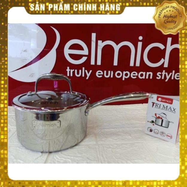 Quánh nấu bột inox Elmich dùng từ size 14-16cm