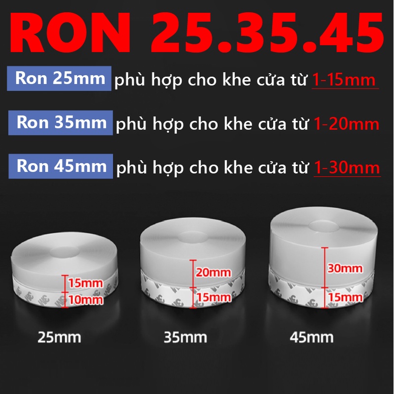 Ron chặn khe cửa ⭐ Thanh dán chân cửa KINGRON giữ nhiệt điều hòa, chống côn trùng, chống khói bụi, giảm tiếng ồn R234