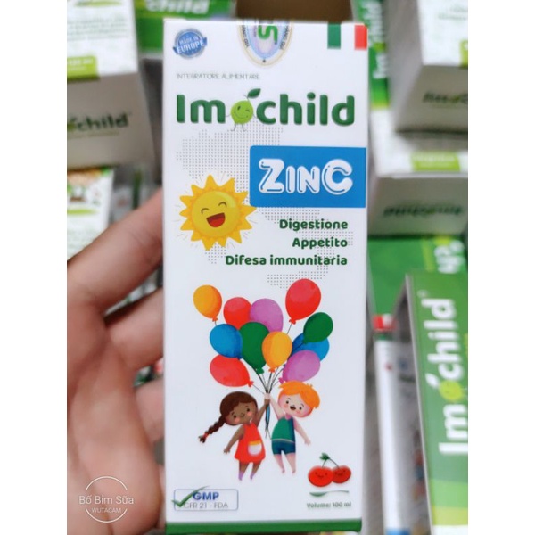 🆘 Kẽm Imochild Zinc  Bổ sung vitamin giúp bé tăng đề kháng kích thích ăn ngon