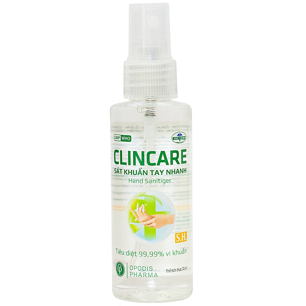 Dung dịch rửa tay  sát khuẩn Clincare SH 70ml