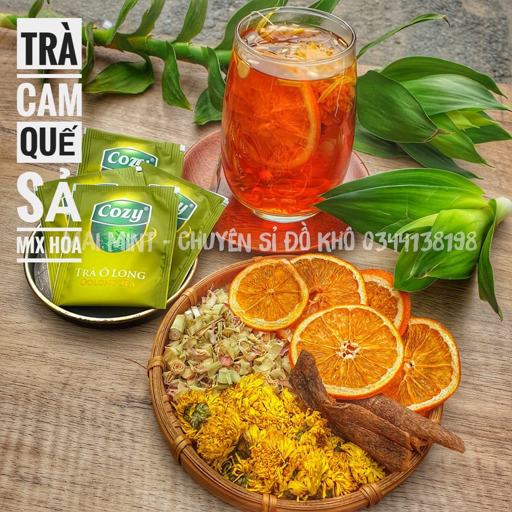 Trà Cam Quế Sả Mix Hoa - 1 Set