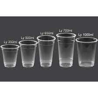 50 Ly Nhựa/ Cốc Nhựa PP360 - PP500ml - PP700ml( Cốc Dập Màng) Chịu Được Nhiệt Độ Cao Chưa Bao Gồm Nắp