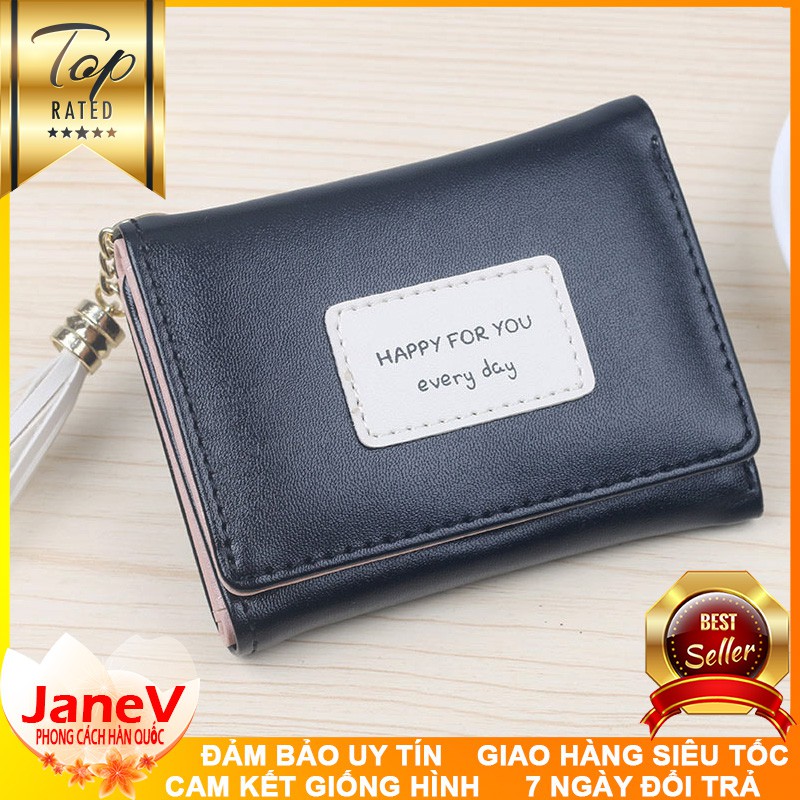 [4 MÀU] Ví Nữ Mini Ngắn Cầm Tay Dễ Thương Nữ Tính Hàn Quốc TVNN222 | BigBuy360 - bigbuy360.vn