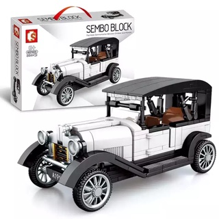 BỘ LẮP RÁP XE CỔ - SEMBO - ĐỒ CHƠI LẮP RÁP - SÁNG TẠO - QUÀ TẶNG