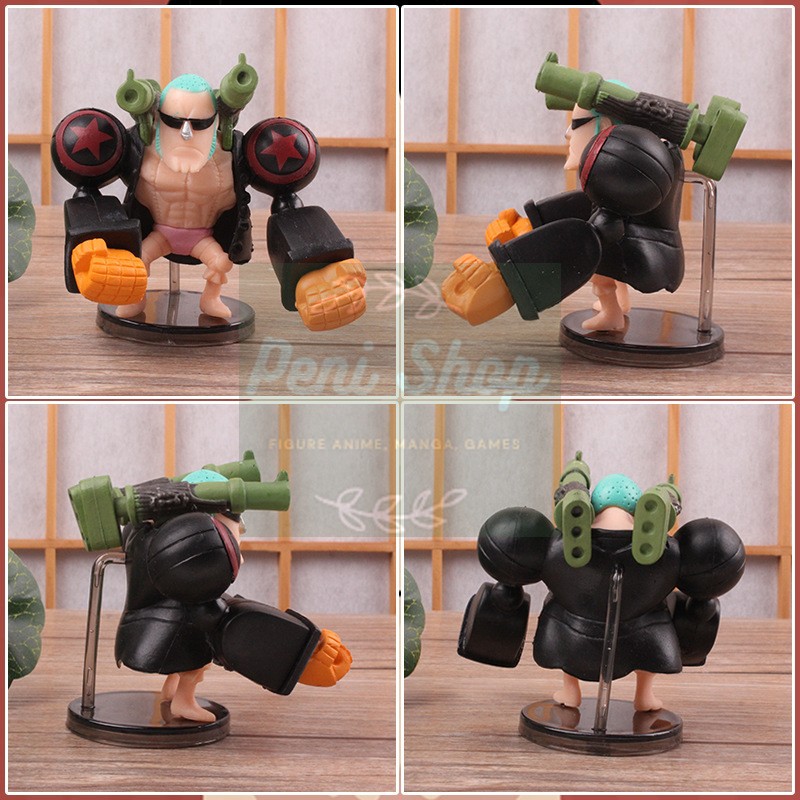 Bộ 9 Mô Hình One Piece Chibi Figure Nhân Vật Luffy Zoro Nami Usop Sanji Chopper Robin Franky Brook Cao 9cm Anime