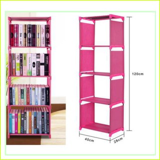 Tủ để sách, kệ sách 4 tầng inox lắp ghép