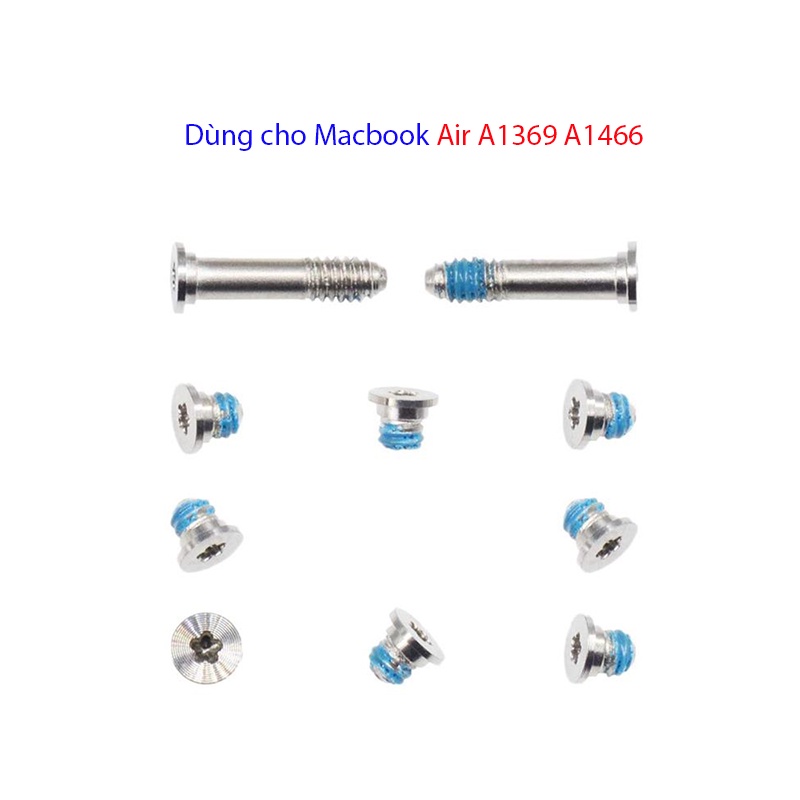 Bộ 10 ốc vít gắn đáy M@c-b00k Air 11" 13" A1370 A1465 A1369 A1466