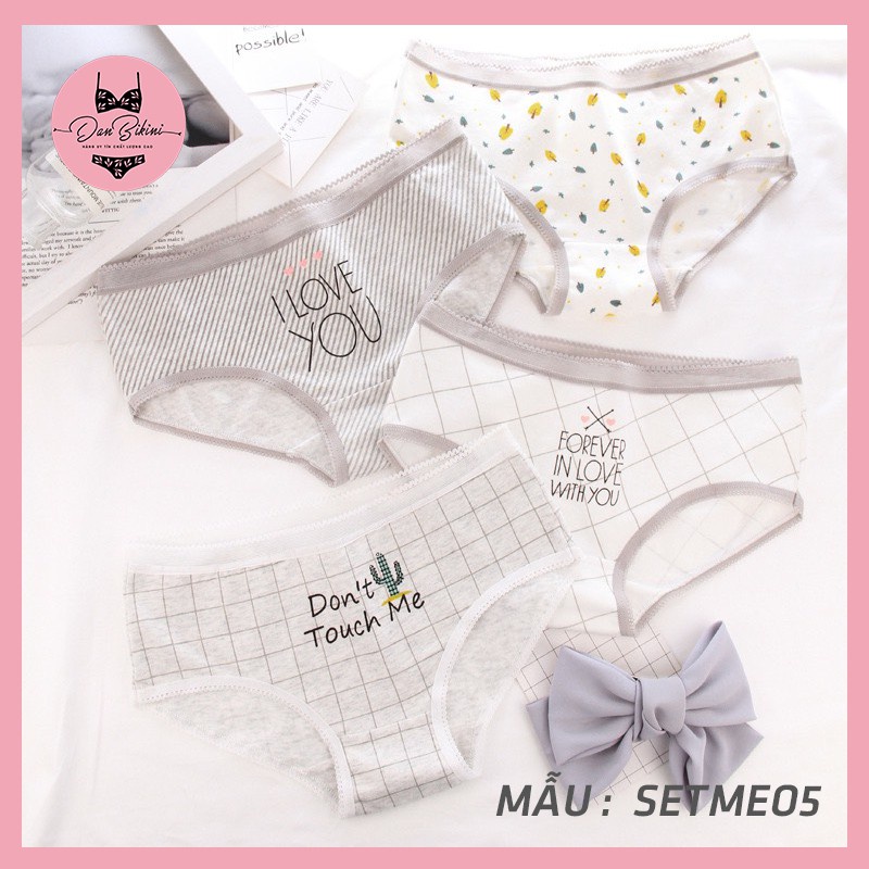 Quần Lót nữ Cotton kháng khuẩn thoáng mái hình mèo dễ thương mã 3126