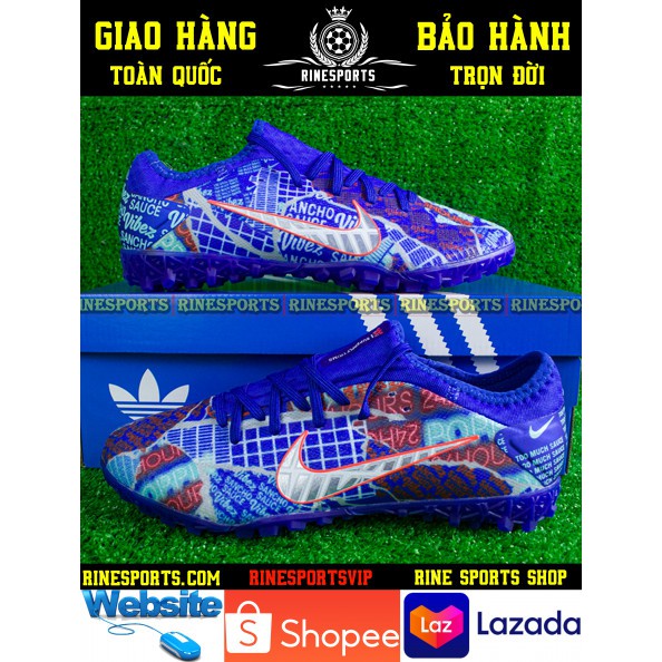 (HÀNG THAILAND) GIÀY BÓNG ĐÁ SÂN CỎ NHÂN TẠO TF 𝗡𝗶𝗸𝗲 Mercurial Vapor 13 xanh dương