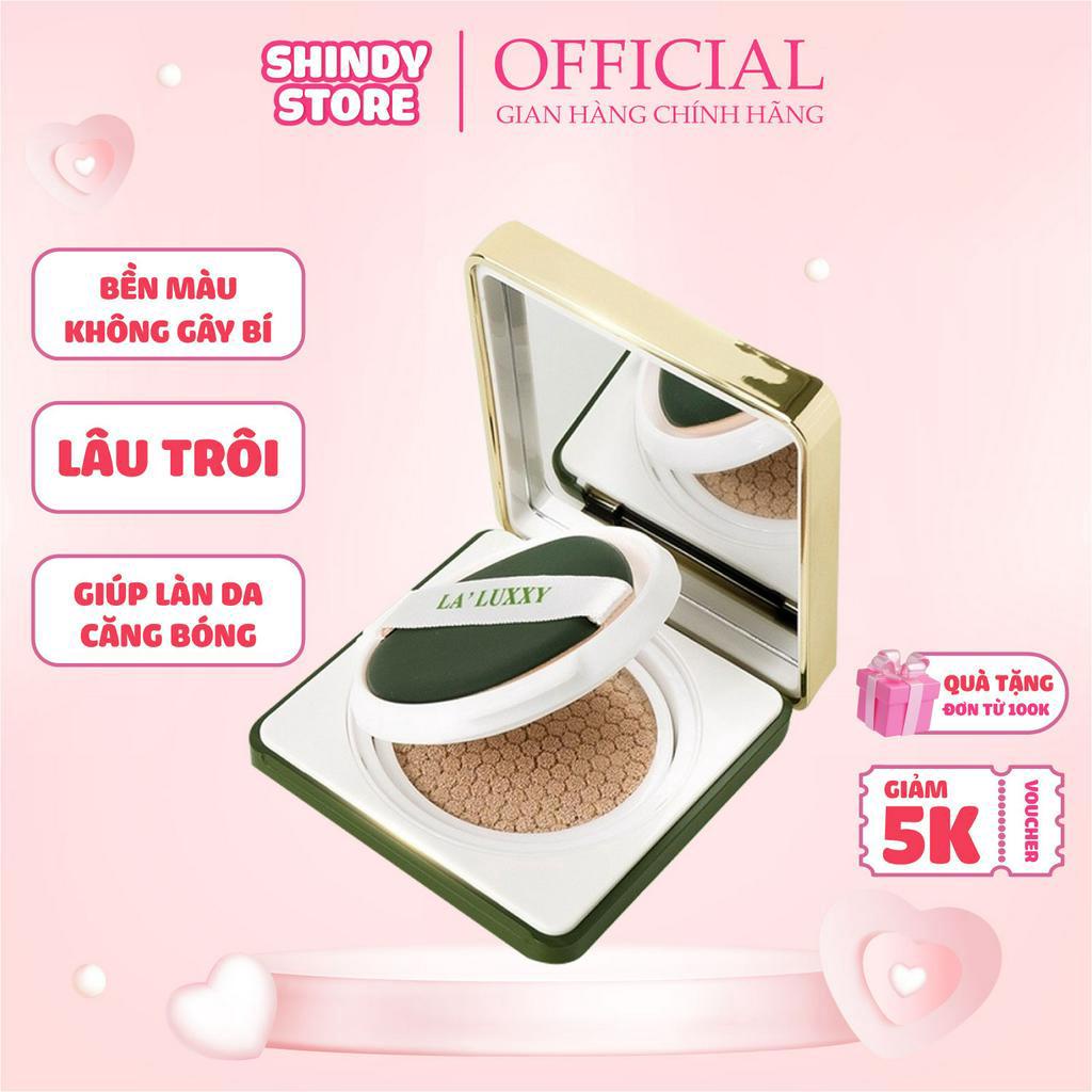 Phấn Nước La'luxxy Cushion Bền màu và không gây bí , lâu trôi ,giúp da căng bóng. Phấn Nước L