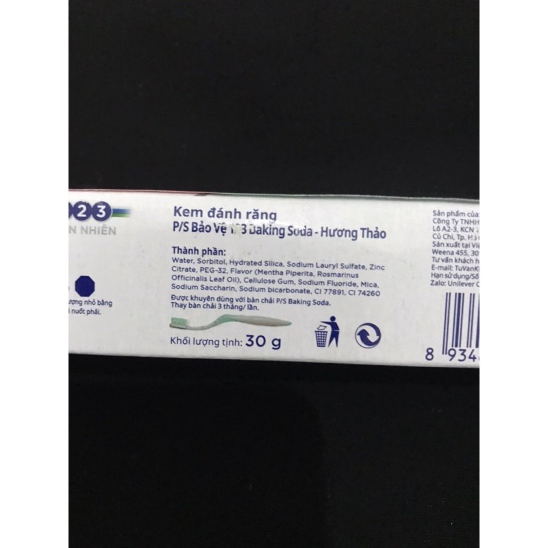 Kem đánh răng Ps Baking Soda - Hương Thảo 30g