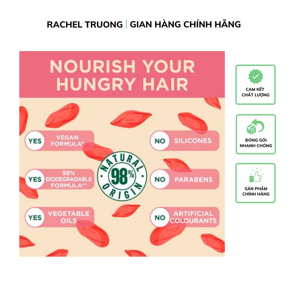 Mặt nạ ủ tóc GARNIER dưỡng chất từ kỷ tử bảo vệ phục hồi tóc nhuộm