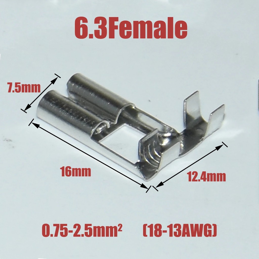 50 Đầu nối 2.8/4.8/6.3mm chuyên dụng đa năng