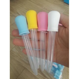 Ống hút sữa 5ml xanh hồng ( màu ngầu nhiên )