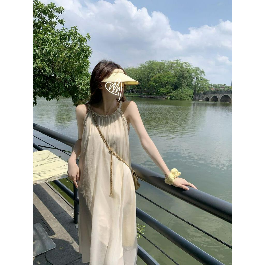 Đầm Hai Dây Dáng Dài Vừa Thời Trang Đi Biển 64082