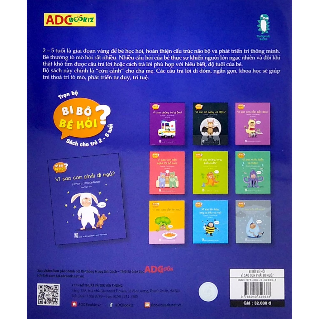 Sách Bi Bô Bé Hỏi? - Vì Sao Con Phải Đi Ngủ?