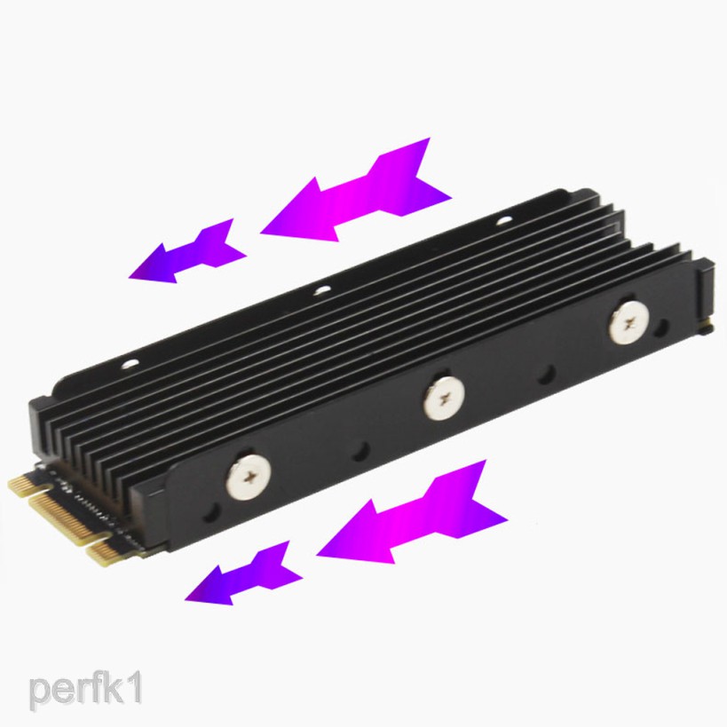 Bộ đệm tản nhiệt 2 mặt bằng nhôm cho PCIe NVMe M.2 SSD kèm đệm nhiệt