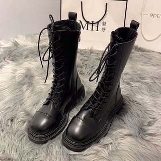 [Có ảnh thật] Boot nữ, boot nữ lửng đế cao 5p, có dây, khoá kéo