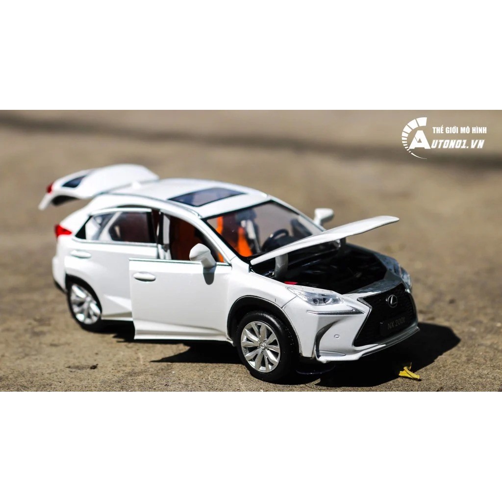 MÔ HÌNH XE LEXUS NX200T WHITE 1:32 JACKIEKIM 5180