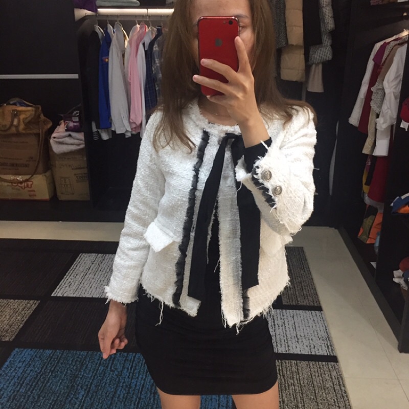Thanh lý áo dạ tweed Za.ra Women