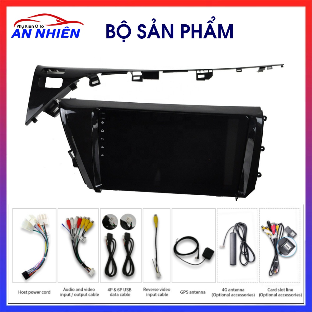 Màn Hình Android 10 inch Cho Xe CAMRY 2019-2021 - Đầu DVD  Android Kèm Mặt Dưỡng Giắc Zin Canbus Cho Toyota Camry