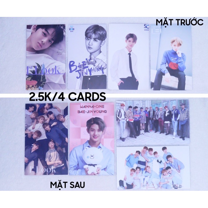 (có sẵn) set card thành viên Wanna One