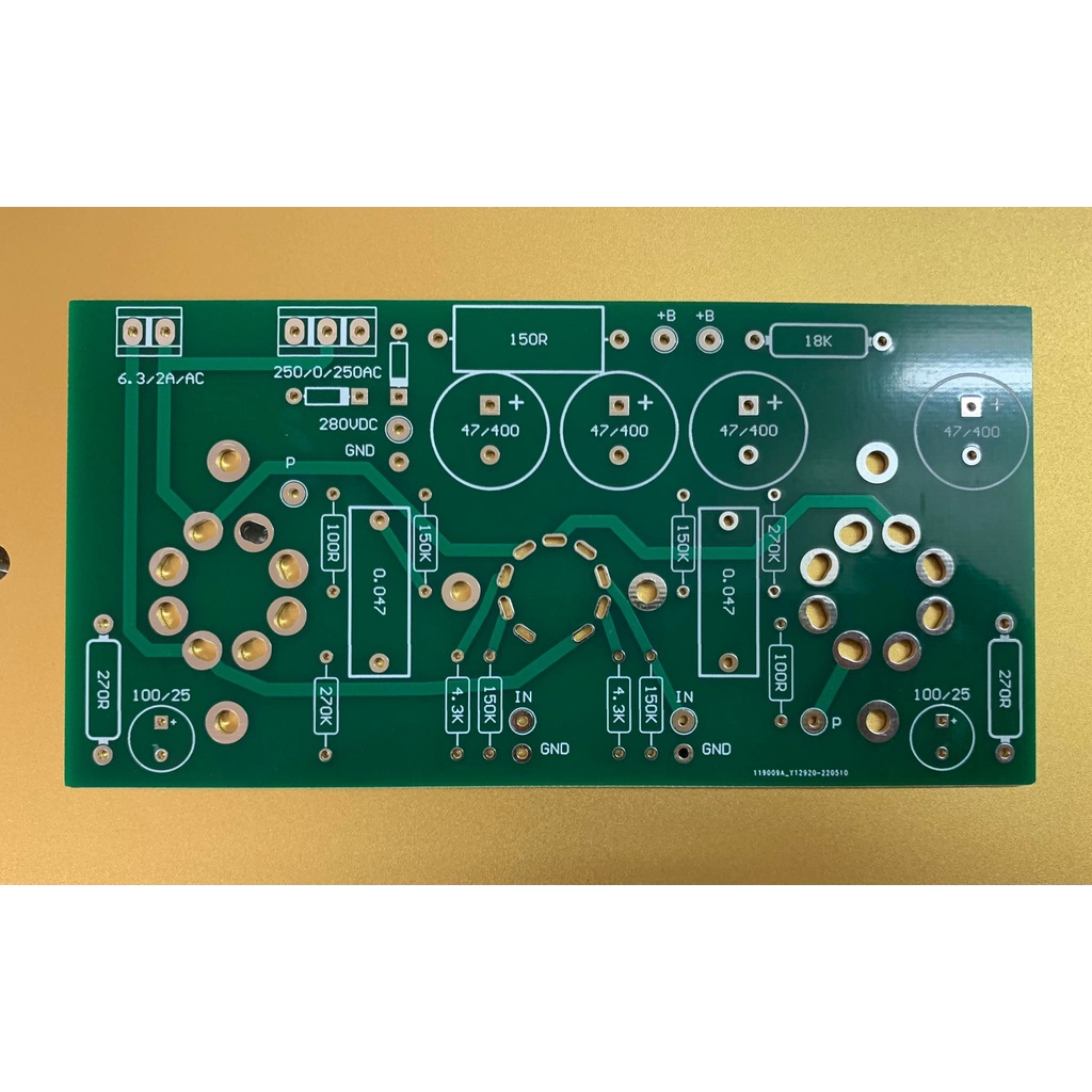 B12 Mạch khuếch đại âm thanh đơn dùng bóng 6V6 12AX7