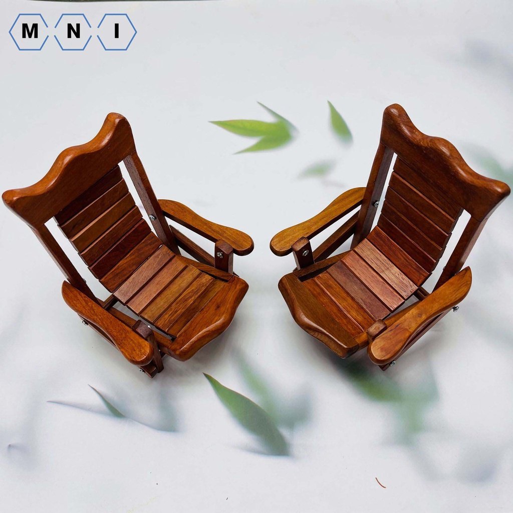 Giá để điện thoại hình ghế gỗ kích thước 11x15cm decor bàn học tiện dụng, giá để điện thoại xem phim