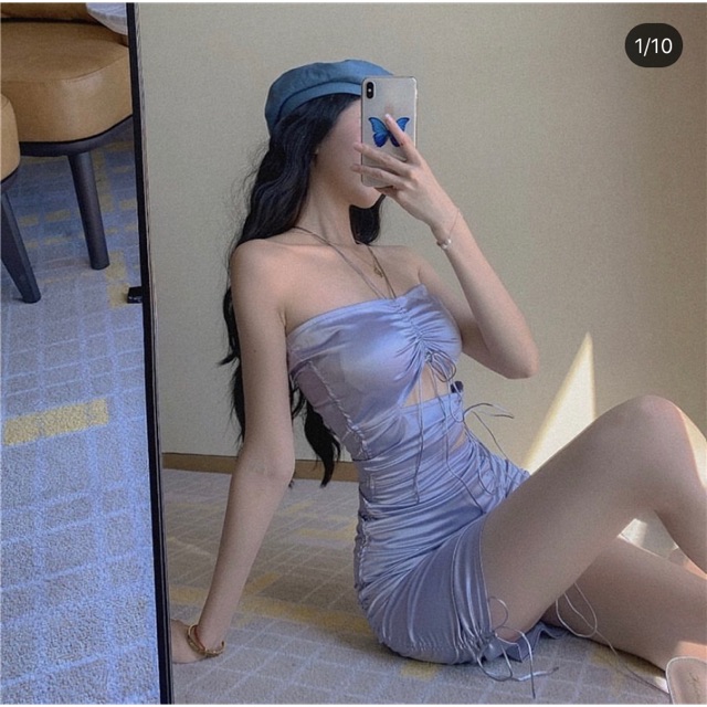 ADORABLE ĐẦM TÍM SILVER BUỘC LƯNG 🥰🥰🥰