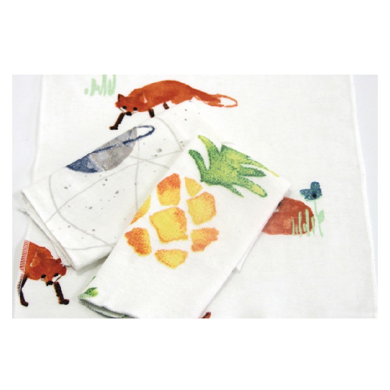 Bộ 5 khăn tay khăn mặt khăn lau cho bé Muslin Tree cotton 20x20cm