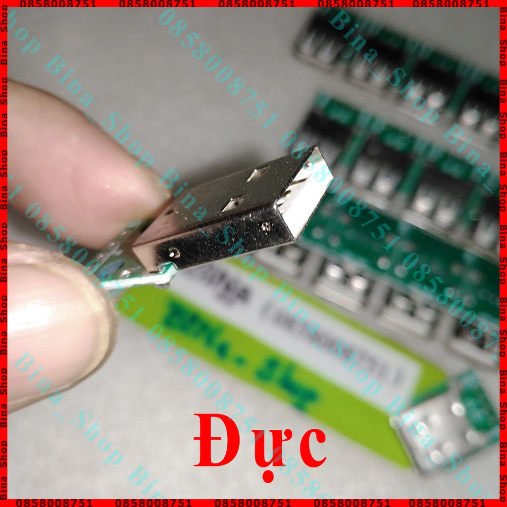 Bo chuyển USB 4P DIP board USB đực/cái