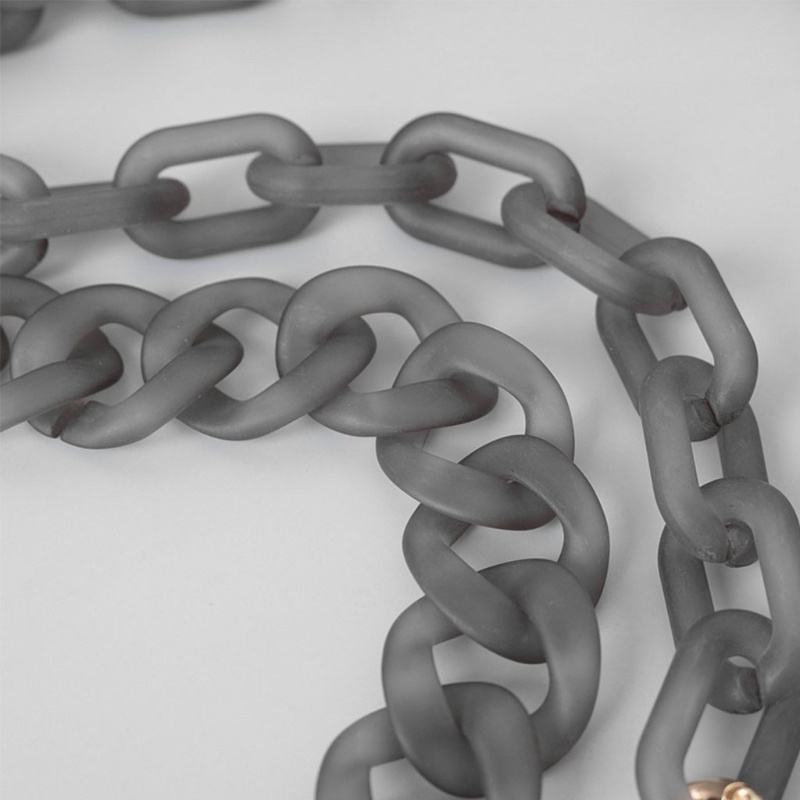 Dây Xích Thay Thế Cho Túi Xách Bằng Nhựa Resin Màu Đục Thời Trang Diy