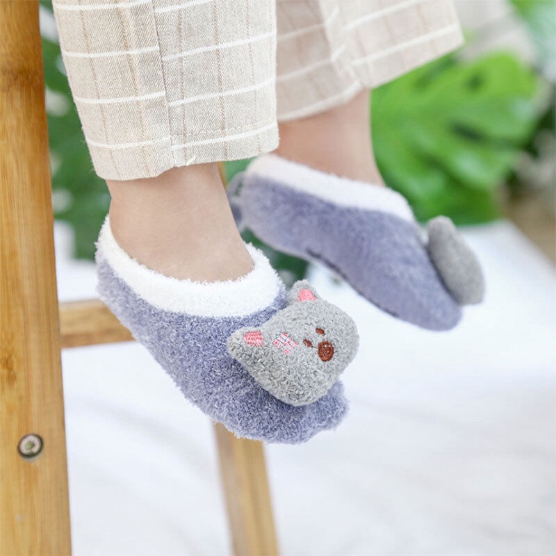 Vớ cotton chống trượt thiết kế hoạt hình đáng yêu dành cho trẻ sơ sinh từ 0-2 tuổi