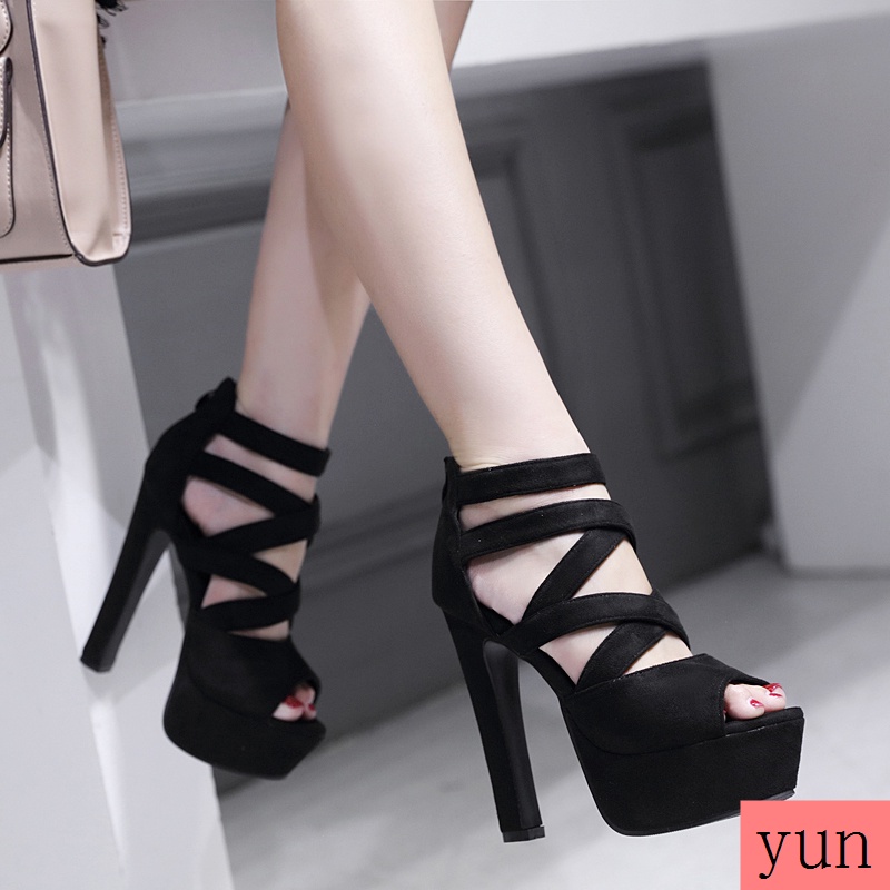One Giày Cao Gót 15cm 16cm Có Khóa Cài Thời Trang Dành Cho Nữ