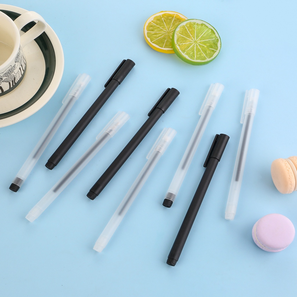 Bút bi bút gel 0.5mm Trong Suốt Ngòi Chất Lượng Cao