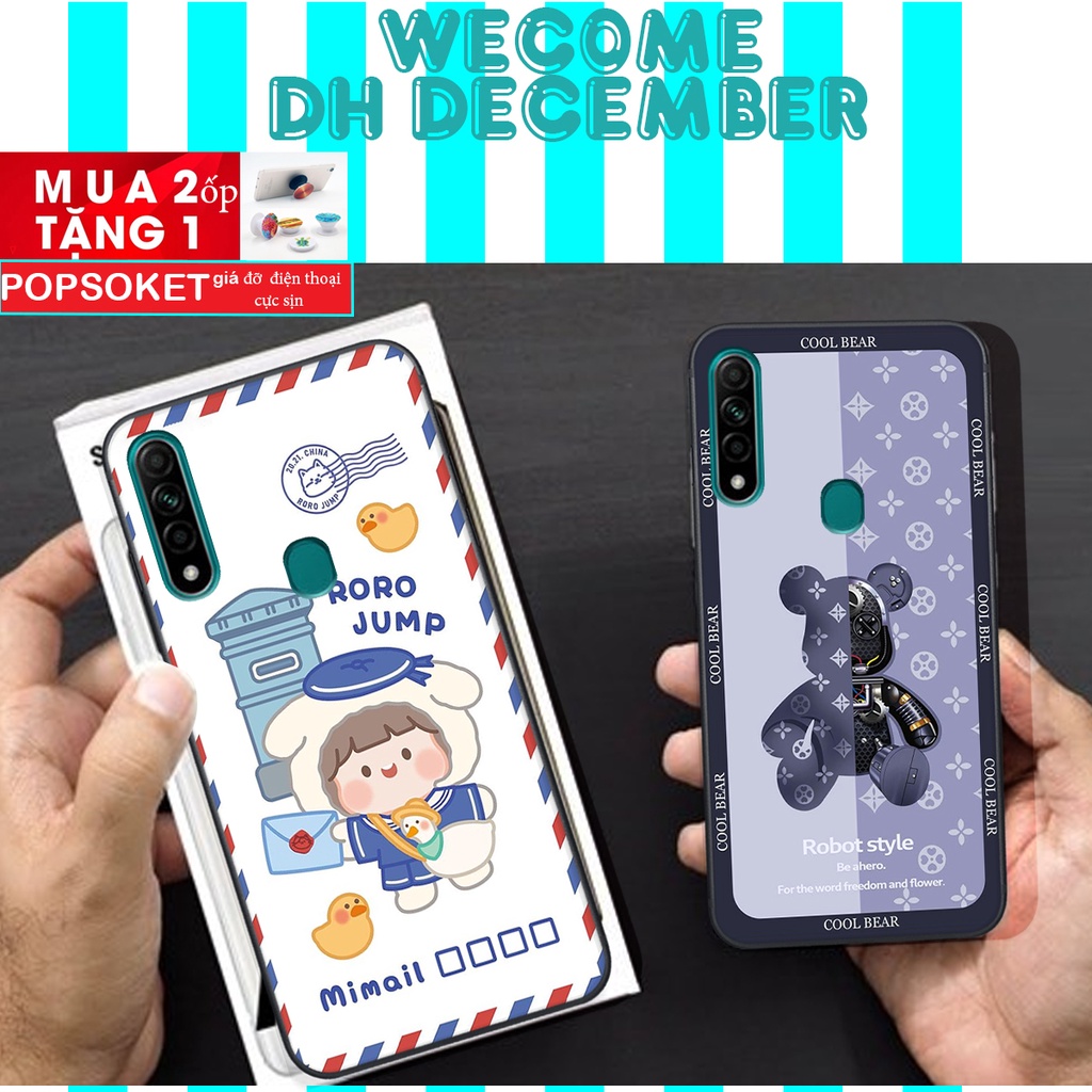 Ốp lưng Oppo A31  in hình 3D gấu mới nhất - sang - chảnh - ĐẸP- BỀN