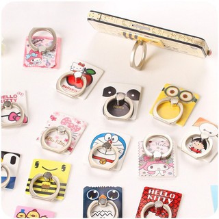 Gía đỡ điện thoại/Nhẫn dán điện thoại siêu dính  hình thú trợ móc ngón tay