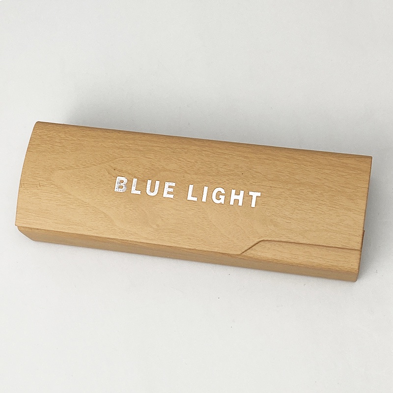 Hộp Kính BLUE LIGHT Gập Cao Cấp Màu Gỗ Sang Trọng Lõi Thép Cứng Cáp