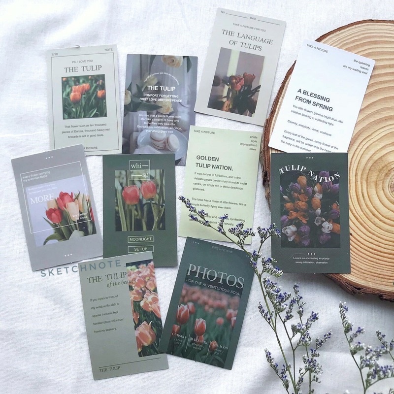 Sticker hoa vintage ST072