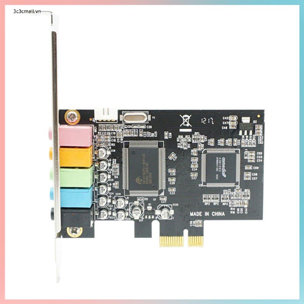 ⚡Promotion⚡PCI Express PCI-E 5.1 Ch 6 Channel PCIE Audio Digital Sound Card Adapter CMI8738 CMI8738 Audio Sound Card
