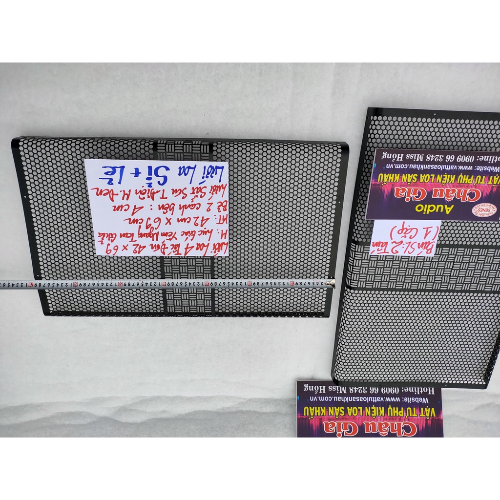 Lưới loa 4 tấc đơn 42cm 69cm 2 tấm Audio Châu Gia