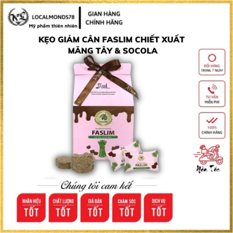 Keo giảm cân ALMONDS faslim 15v