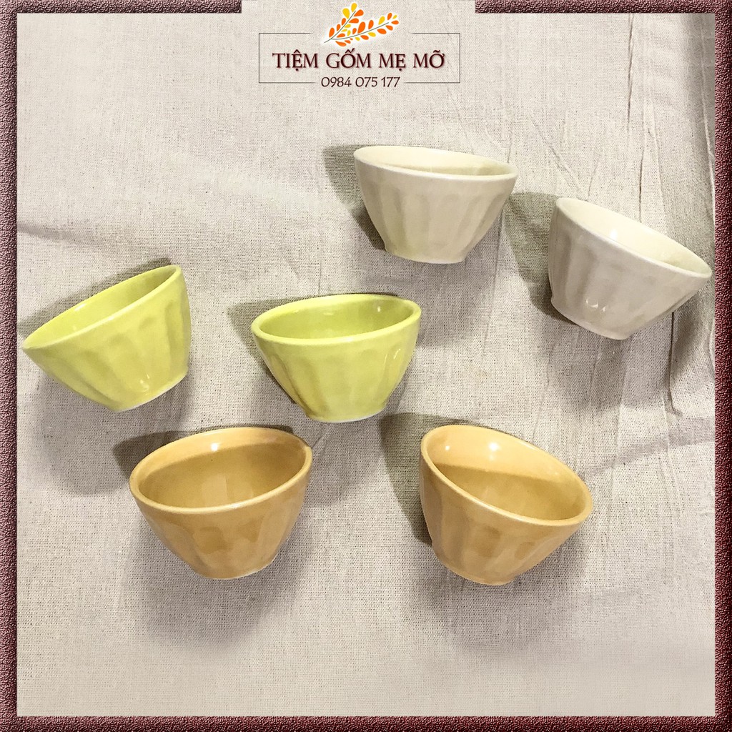 Hũ ramenkin cốc làm sữa chua plan Bát nước chấm bát gia vị sứ xuất dư
